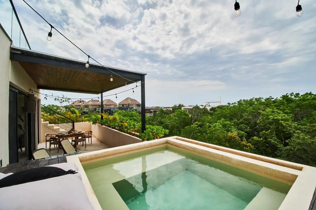 Bohochic Penthouse 3Bdr X Pool X Jungle Views Daire Tulum